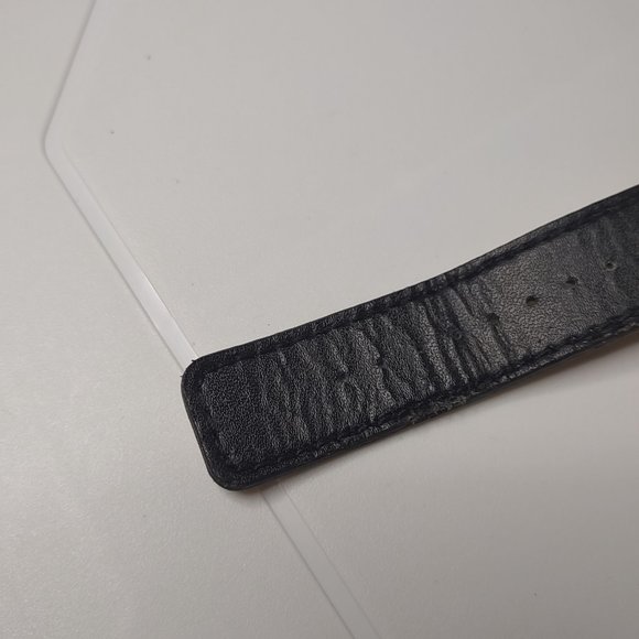 Silver Tone And Blue Watch With Leather Band - Picture 5 of 14